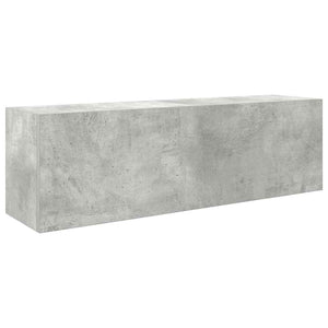 Armadietto da Bagno Grigio Cemento 100x25x30 cm in Truciolato 860097
