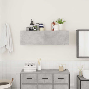 vidaXL Armadietto da Bagno Grigio Cemento 100x25x30 cm in Truciolato