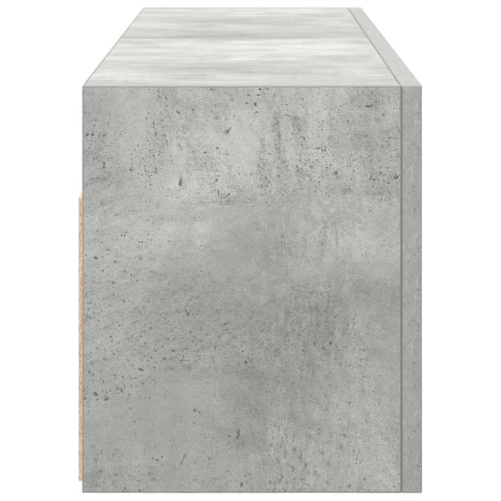 Armadietto da Bagno Grigio Cemento 100x25x30 cm in Truciolato 860097