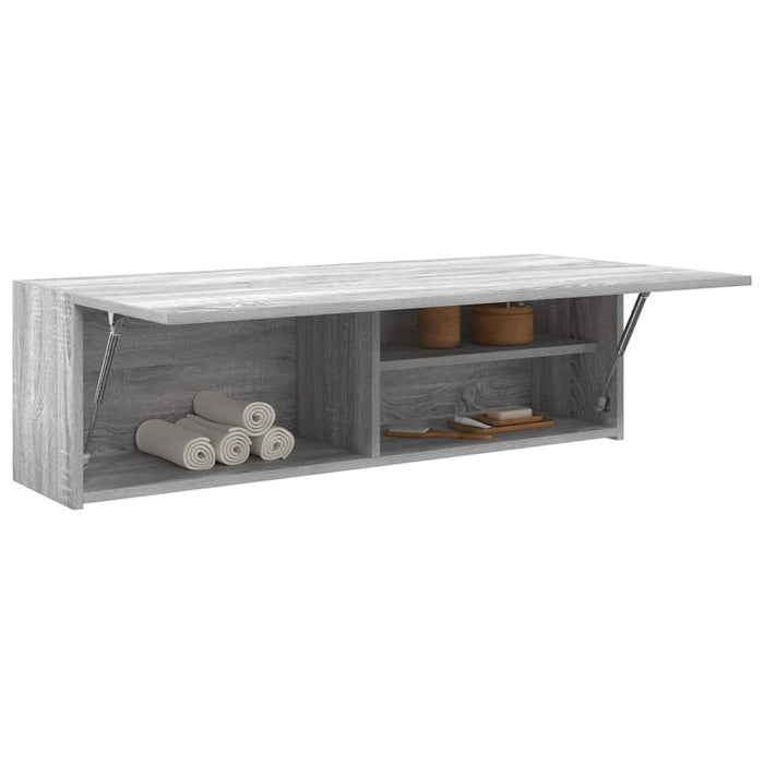 Mobile da Bagno Grigio Sonoma 100x25x30 cm in Truciolato 860099