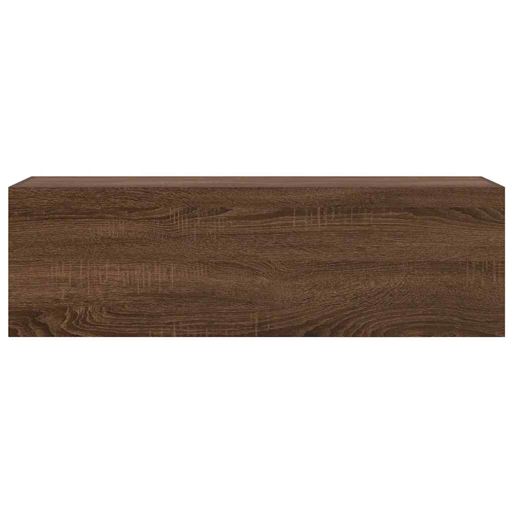 Armadietto Bagno Rovere Marrone 100x25x30 cm in Truciolato 860100