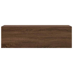 Armadietto Bagno Rovere Marrone 100x25x30 cm in Truciolato