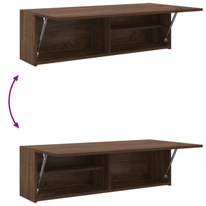 Armadietto Bagno Rovere Marrone 100x25x30 cm in Truciolato 860100