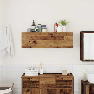 Mobile da Bagno Legno Antico 100x25x30 cm in Truciolato 860101