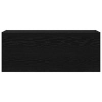 vidaXL Mobile da Bagno a Parete Nero 100x25x40 cm in Truciolato
