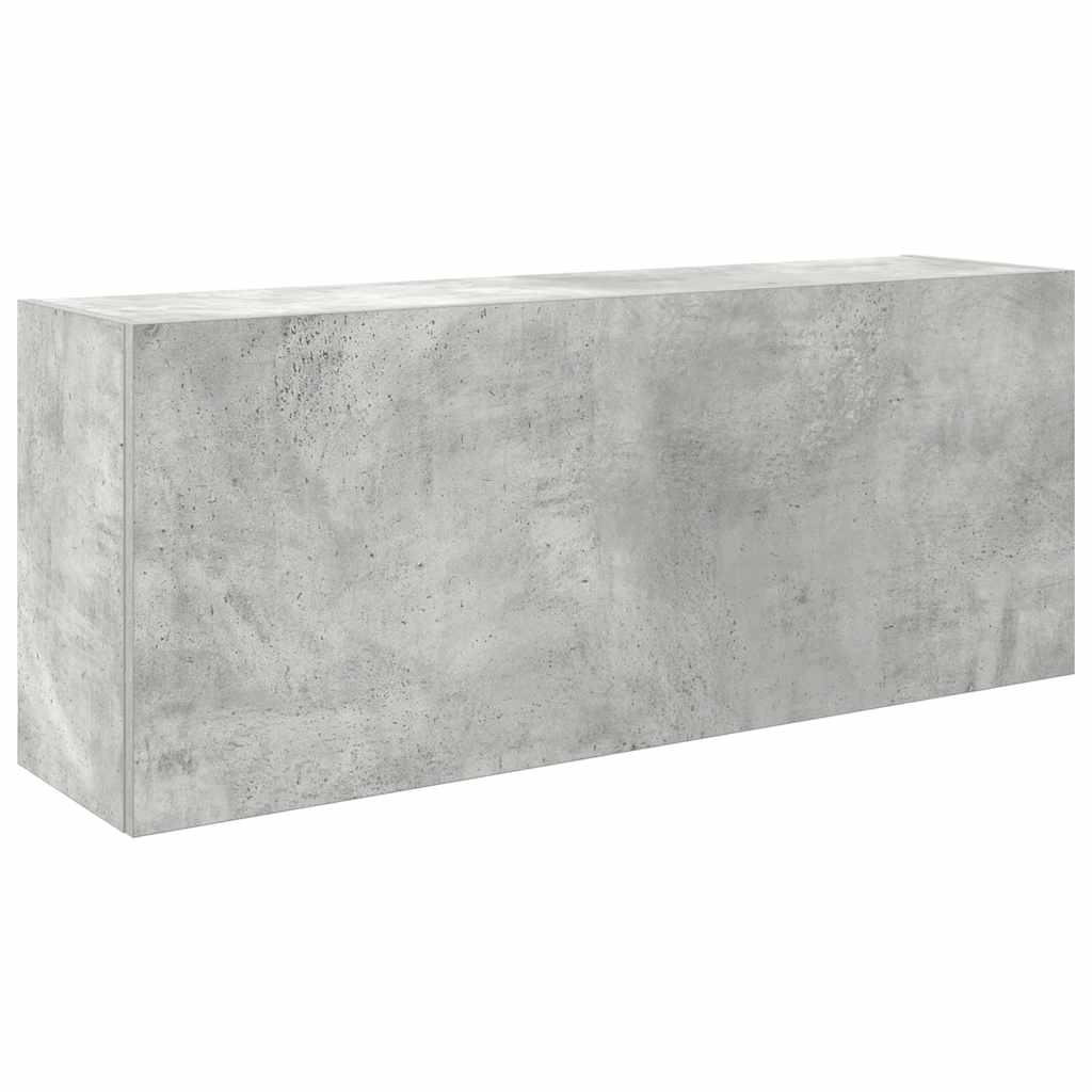 Armadietto da Bagno Grigio Cemento 100x25x40 cm in Truciolato 860106