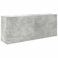 Armadietto da Bagno Grigio Cemento 100x25x40 cm in Truciolato 860106