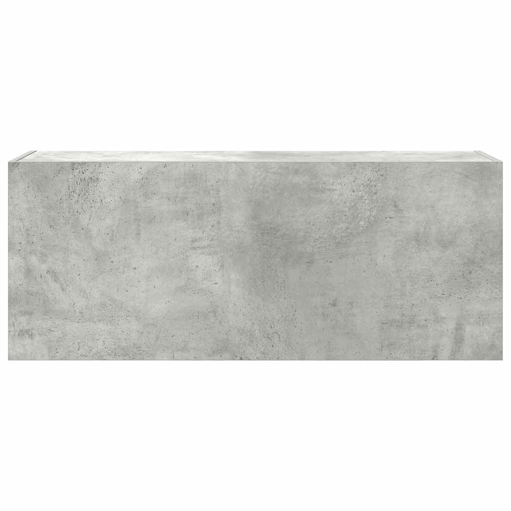 Armadietto da Bagno Grigio Cemento 100x25x40 cm in Truciolato 860106