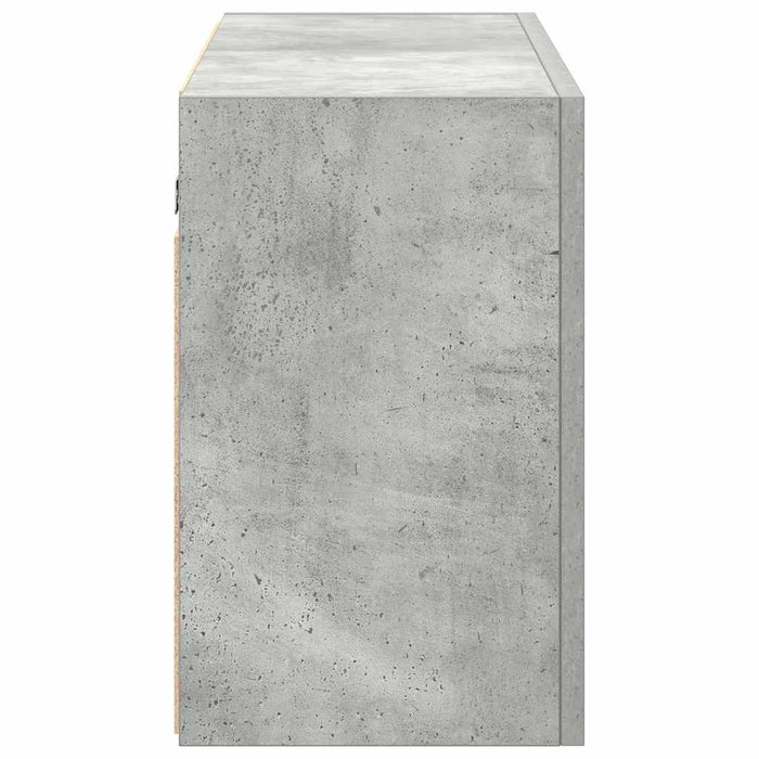 Armadietto da Bagno Grigio Cemento 100x25x40 cm in Truciolato 860106