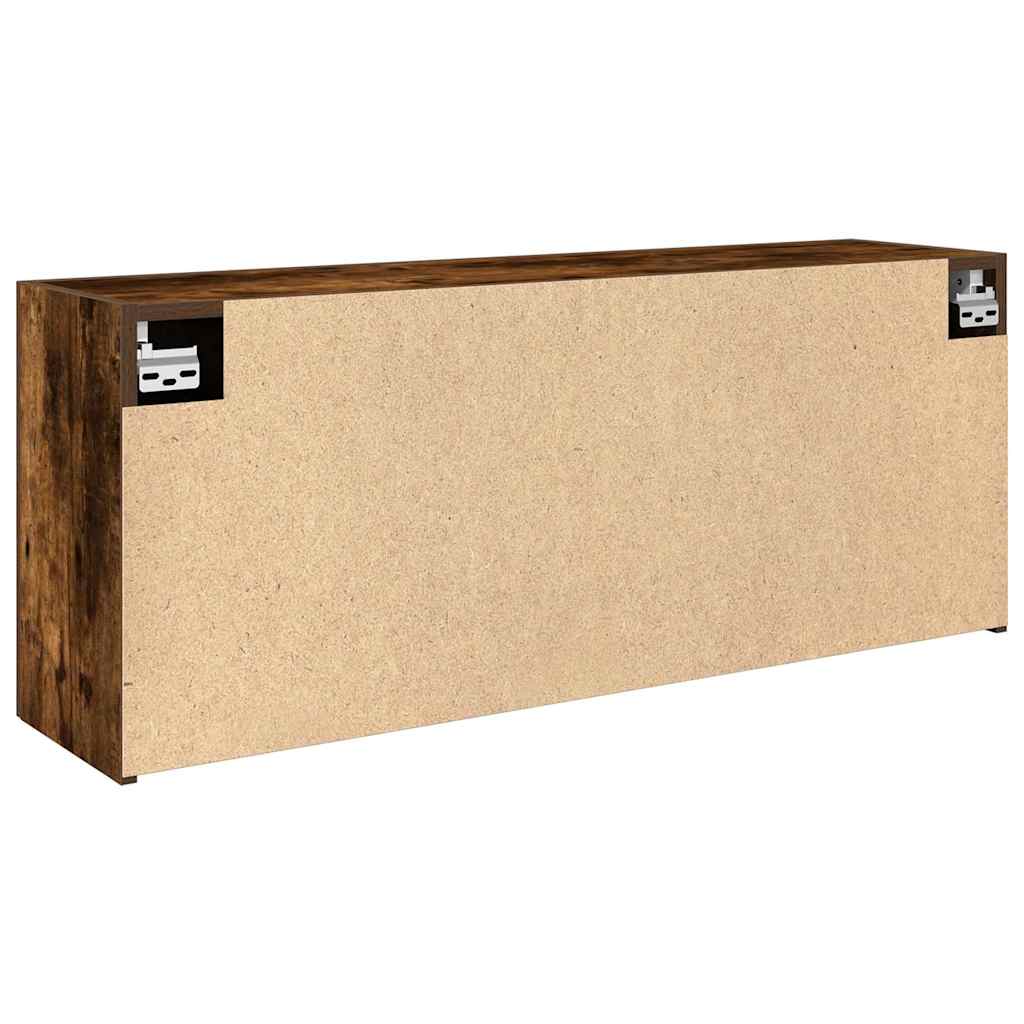 vidaXL Armadietto Bagno Rovere Fumo 100x25x40 cm in Truciolato