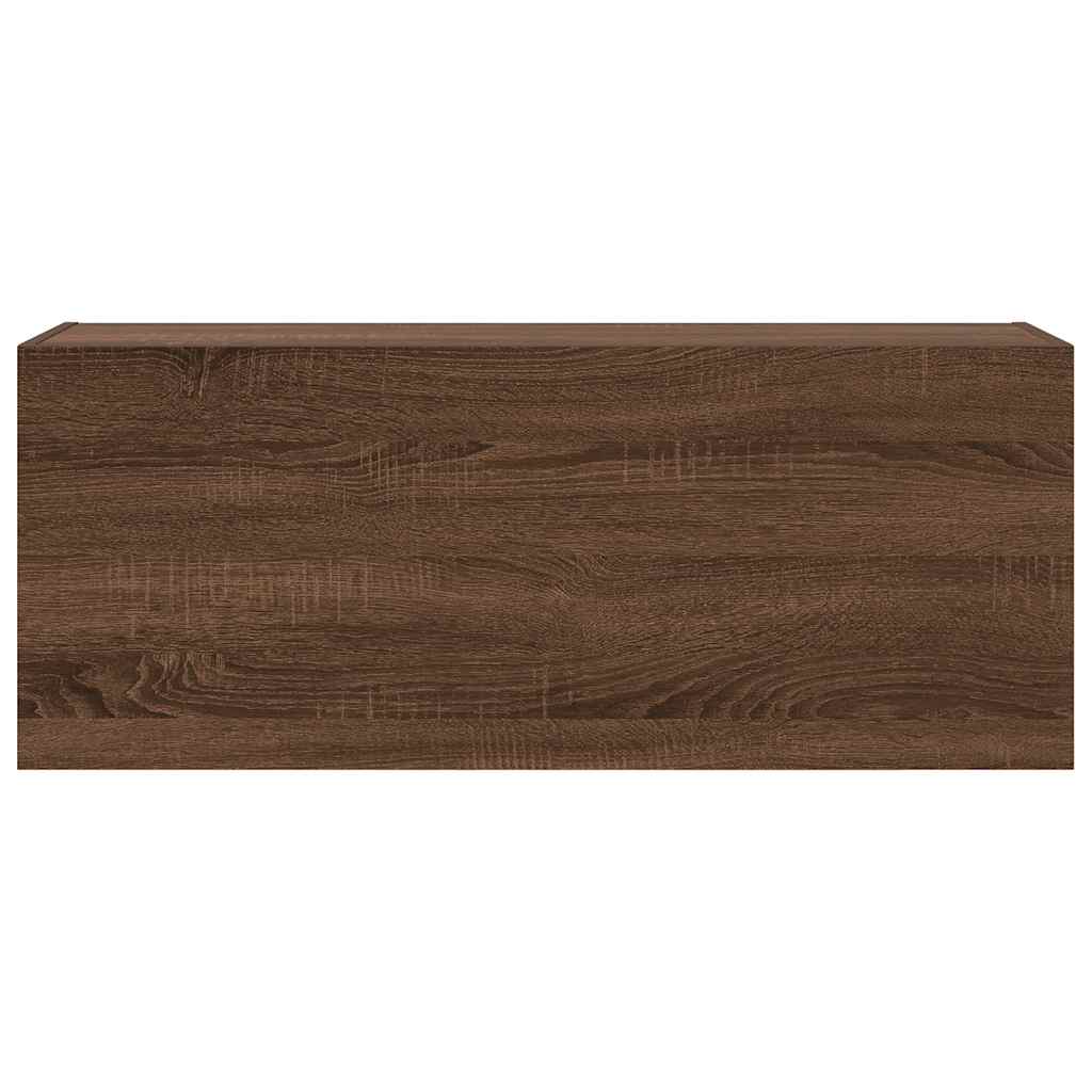 Armadietto Bagno Rovere Marrone 100x25x40 cm in Truciolato 860109