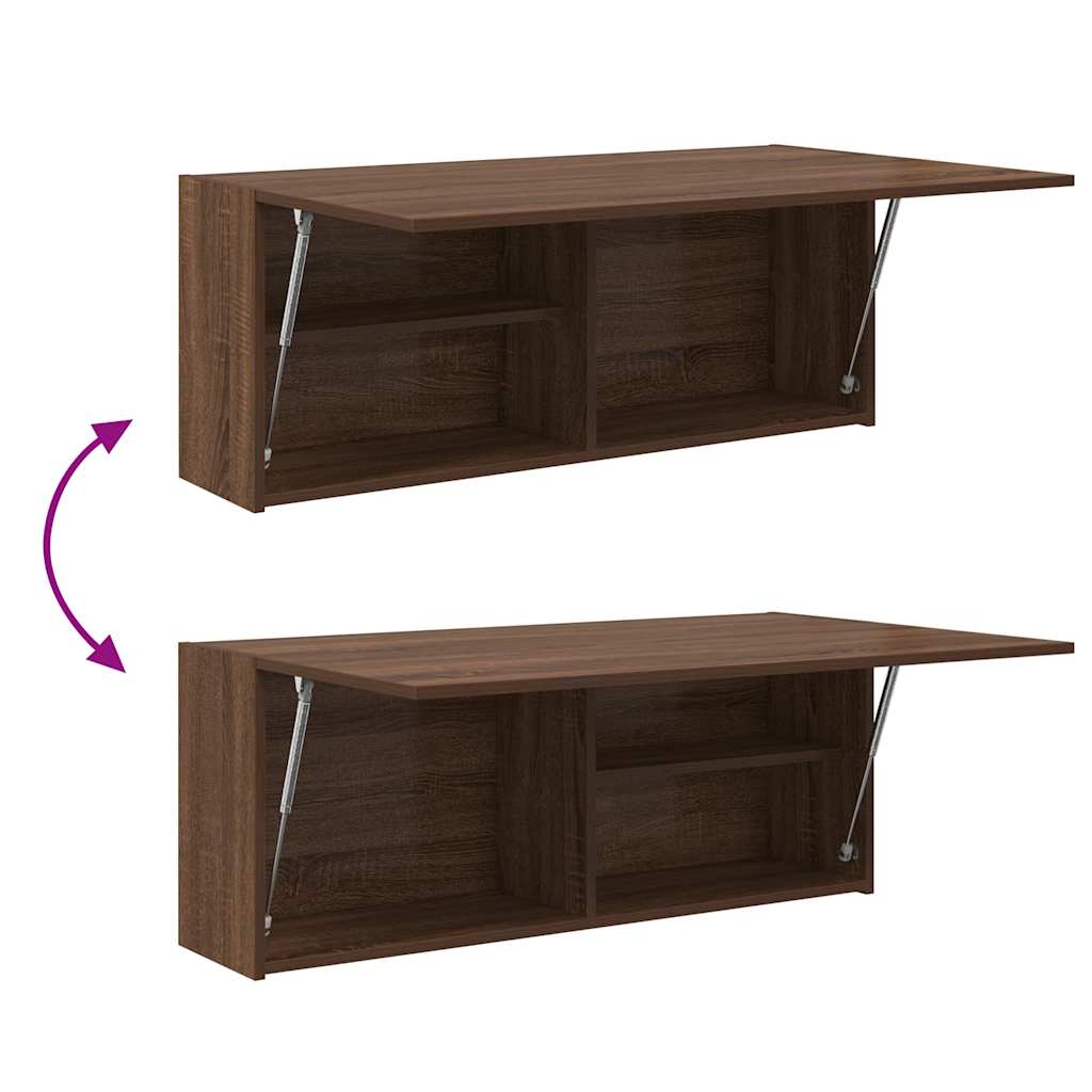 Armadietto Bagno Rovere Marrone 100x25x40 cm in Truciolato 860109