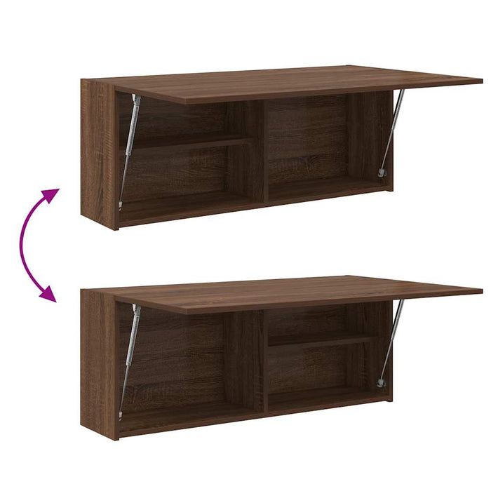 Armadietto Bagno Rovere Marrone 100x25x40 cm in Truciolato 860109