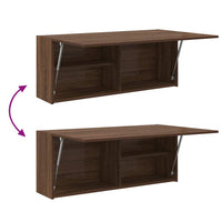 Armadietto Bagno Rovere Marrone 100x25x40 cm in Truciolato