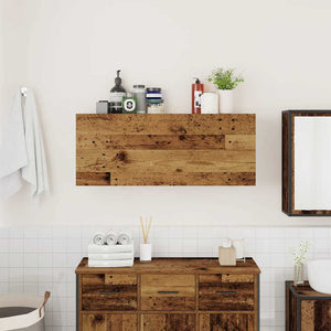 Mobile da Bagno Legno Antico 100x25x40 cm in Truciolato 860110