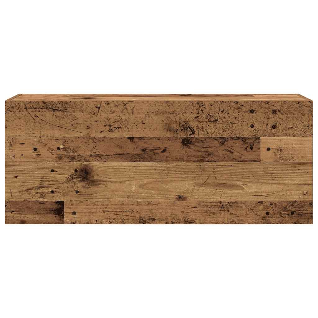 vidaXL Mobile da Bagno Legno Antico 100x25x40 cm in Truciolato