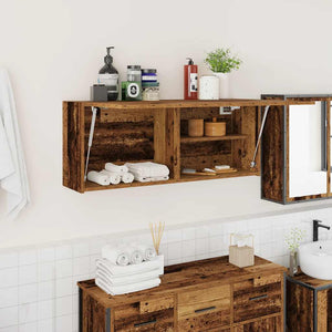 Mobile da Bagno Legno Antico 100x25x40 cm in Truciolato 860110