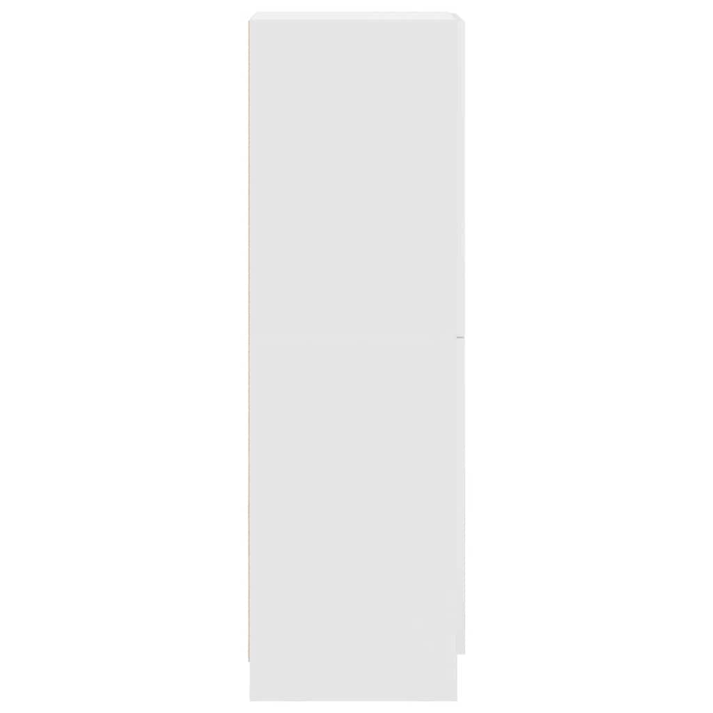 Mobile da Cucina-Credenza Bianco 38x41,5x131,5 cm in Legno Multistrato