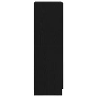 vidaXL Mobile da Cucina Nero 38x41,5x131,5 cm Legno Multistrato