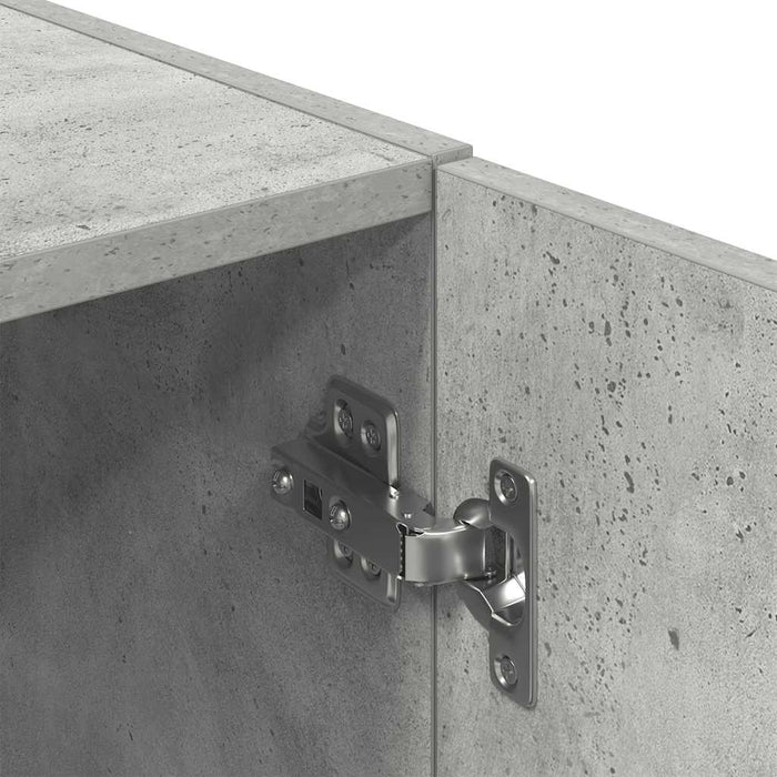 Mobile da cucina-Armadio da cucina Grigio Cemento 38x41,5x131,5 cm Legno