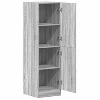 Armadietto Cucina-Mobiletto da Cucina Grigio Sonoma 38x41,5x131,5 cm in Legno