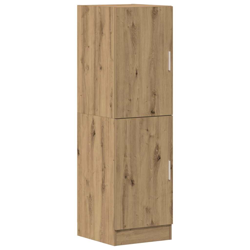 Armadietto Cucina Rovere Artigianale 38x41,5x131,5 cm in Legno
