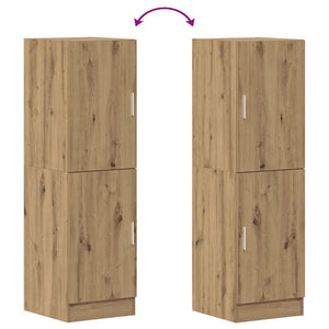 Armadietto Cucina Rovere Artigianale 38x41,5x131,5 cm in Legno