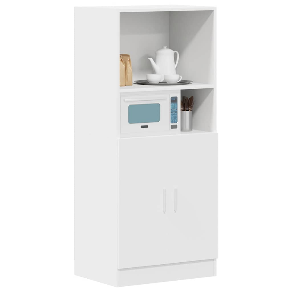 Mobile da Cucina Bianco 57x41,5x131,5 cm in Truciolato