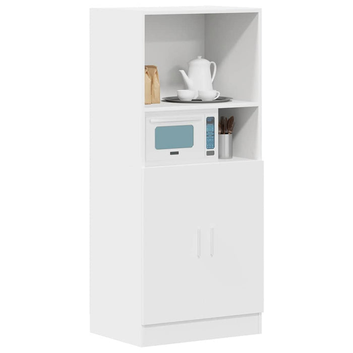 Mobile da Cucina Bianco 57x41,5x131,5 cm in Truciolato