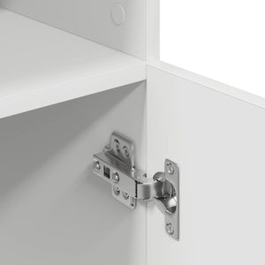 Mobile da cucina-Armadio da cucina Bianco 57x41,5x131,5 cm in Truciolato