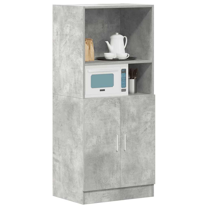 Mobile da cucina-Armadio da cucina Grigio Cemento 57x41,5x131,5 cm in Truciolato
