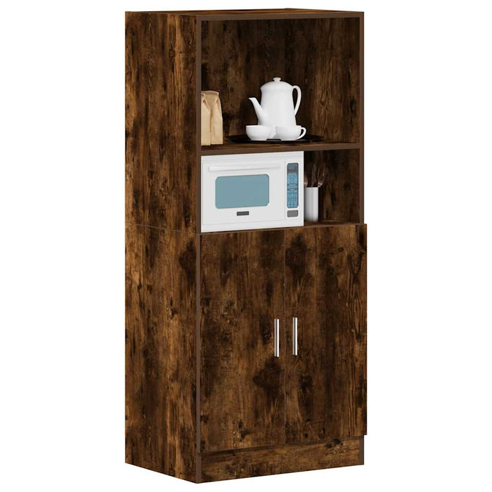 Armadietto Cucina Rovere Fumo 57x41,5x131,5 cm in Truciolato 860125