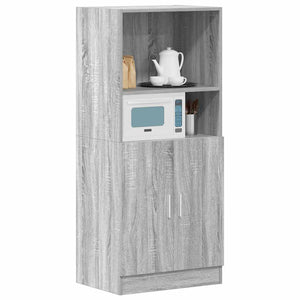vidaXL Armadietto Cucina Grigio Sonoma 57x41,5x131,5 cm in Truciolato