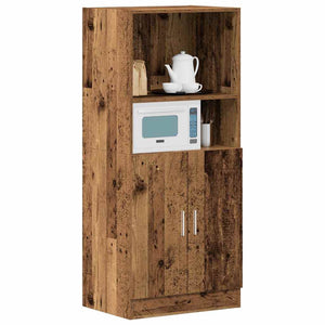 Armadietto Cucina-Mobiletto da Cucina Legno Antico 57x41,5x131,5 cm in Truciolato