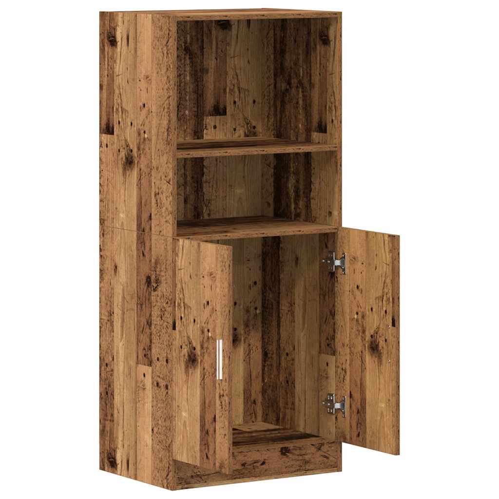 Armadietto Cucina-Mobiletto da Cucina Legno Antico 57x41,5x131,5 cm in Truciolato