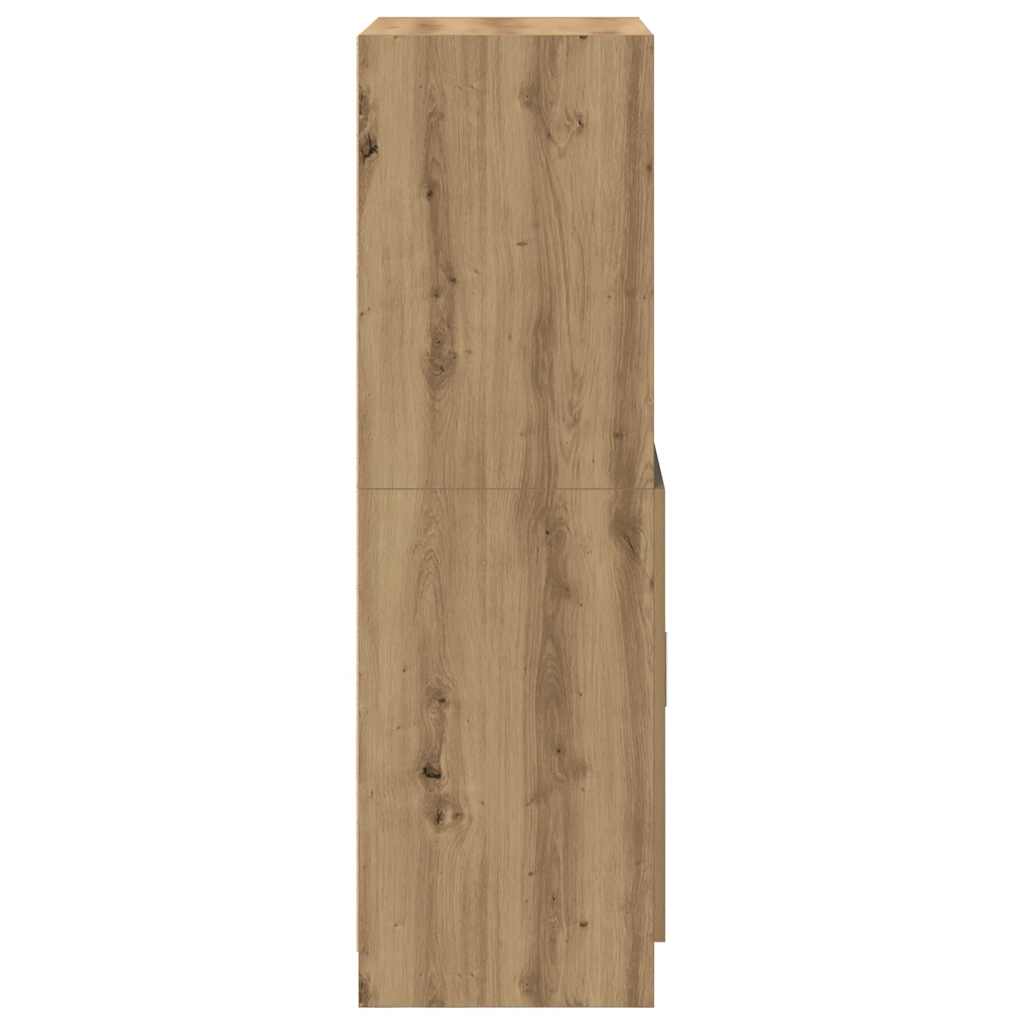 Armadietto Rovere Artigianale 57x41,5x131,5 cm in Truciolato 860129