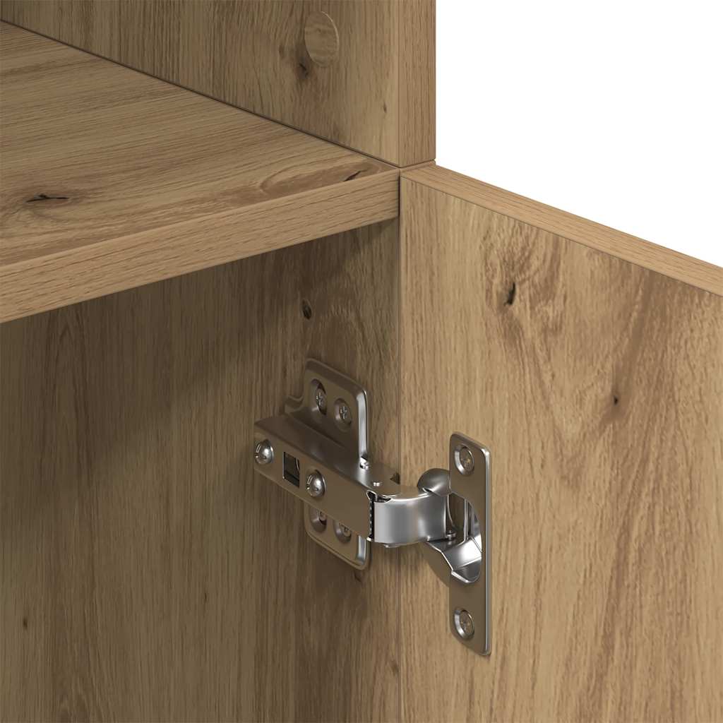 Armadietto Rovere Artigianale 57x41,5x131,5 cm in Truciolato 860129