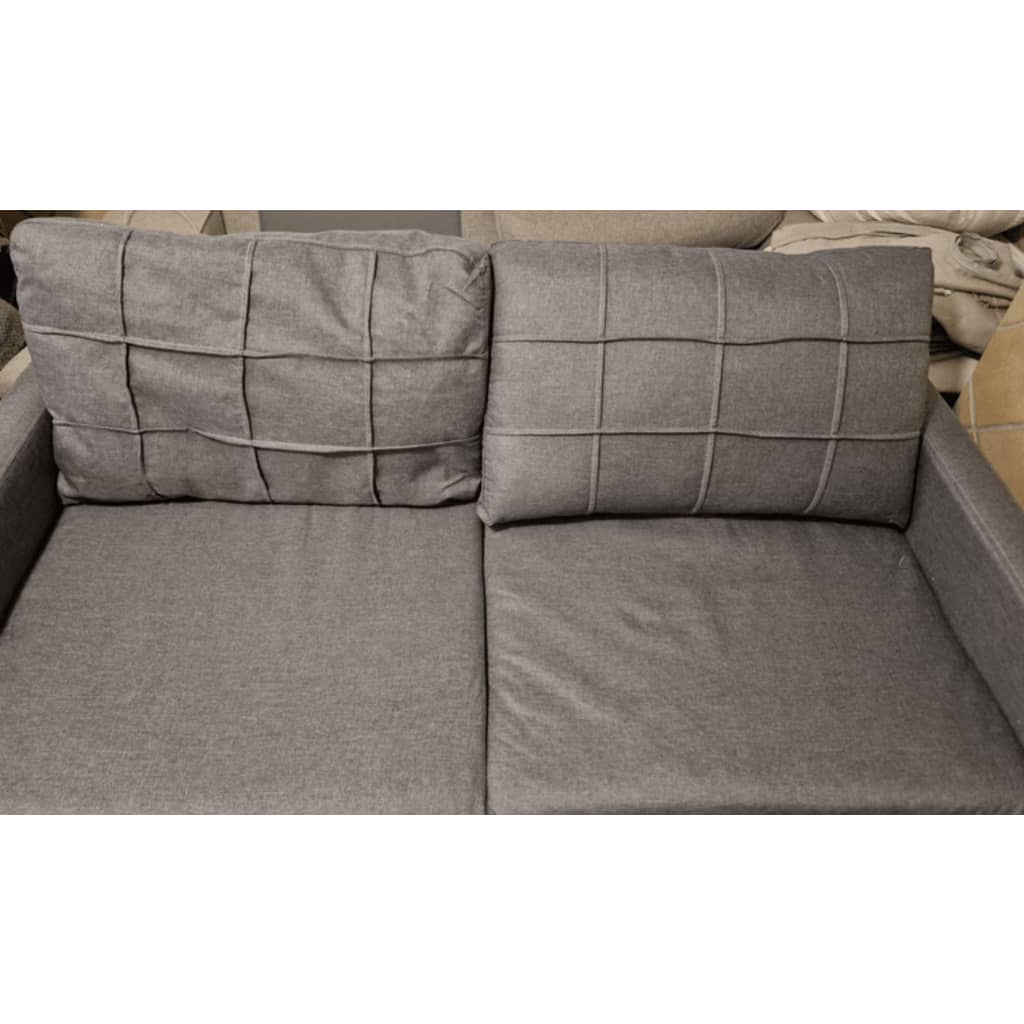 Divano a 2 Posti B-Stock Grigio Chiaro 140 cm in Tessuto 35909199999