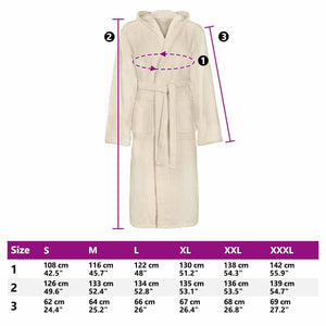 vidaXL Accappatoio KINN Crema xxl Cotone