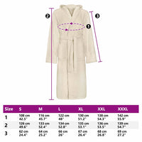 Accappatoio Crema xxxl Cotone 4100810