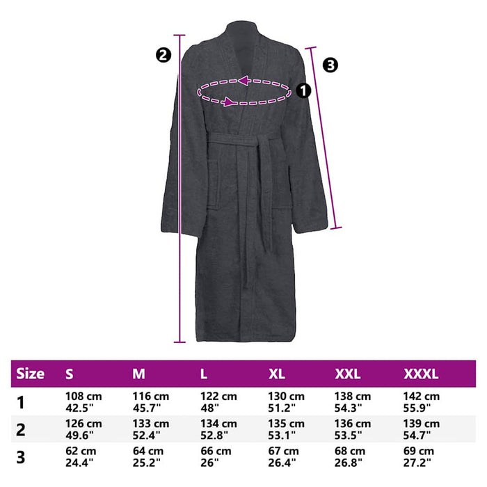 vidaXL Accappatoio KINN xl Cotone