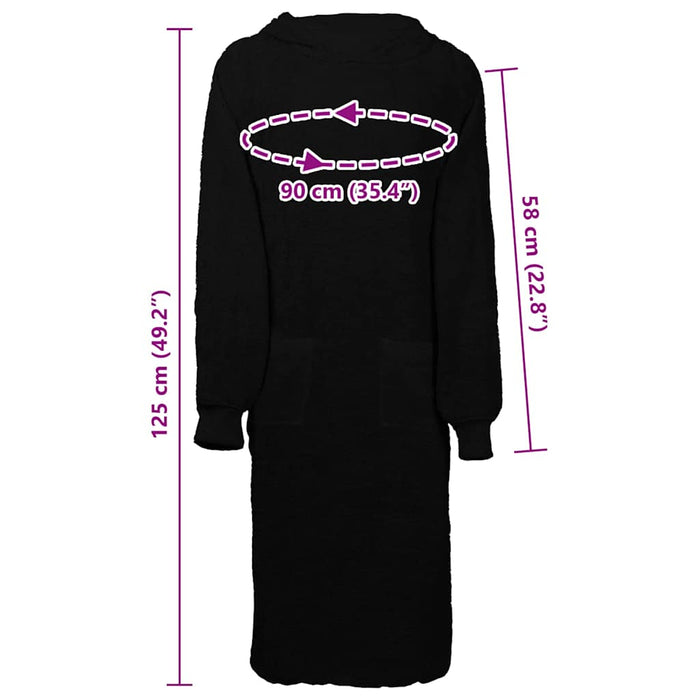 vidaXL Robe Nero xl Cotone