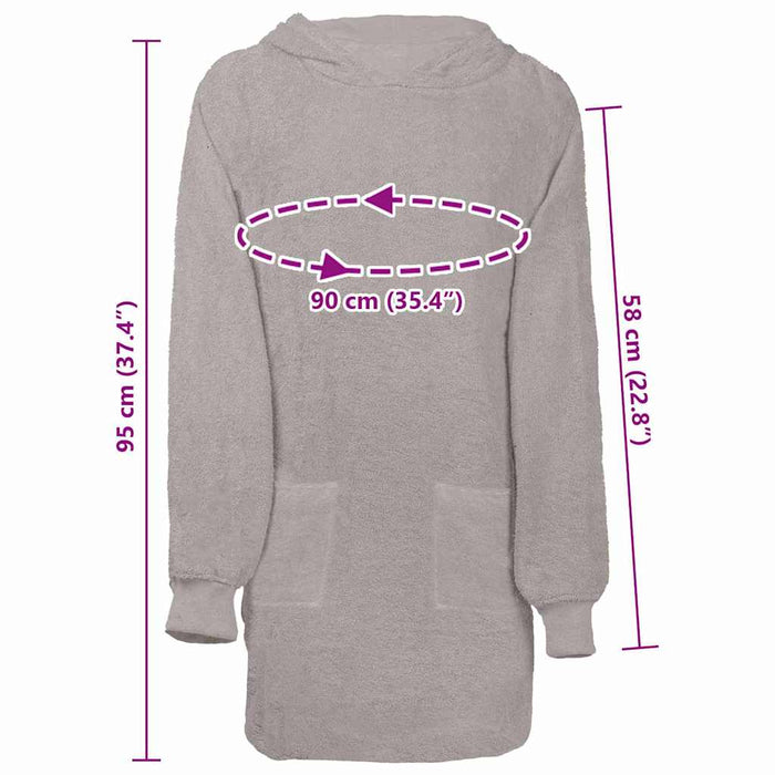 vidaXL Robe KINN Grigio l Cotone