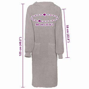 vidaXL Robe KINN Grigio xl Cotone