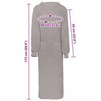Robe Grigio xxl Cotone 4100894