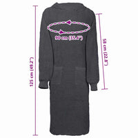 vidaXL Robe KINN Antracite xl Cotone