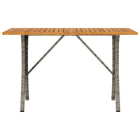 Divano da Giardino a 3 Posti Cuscini&Tavolo Grigio Polyrattan 4103856