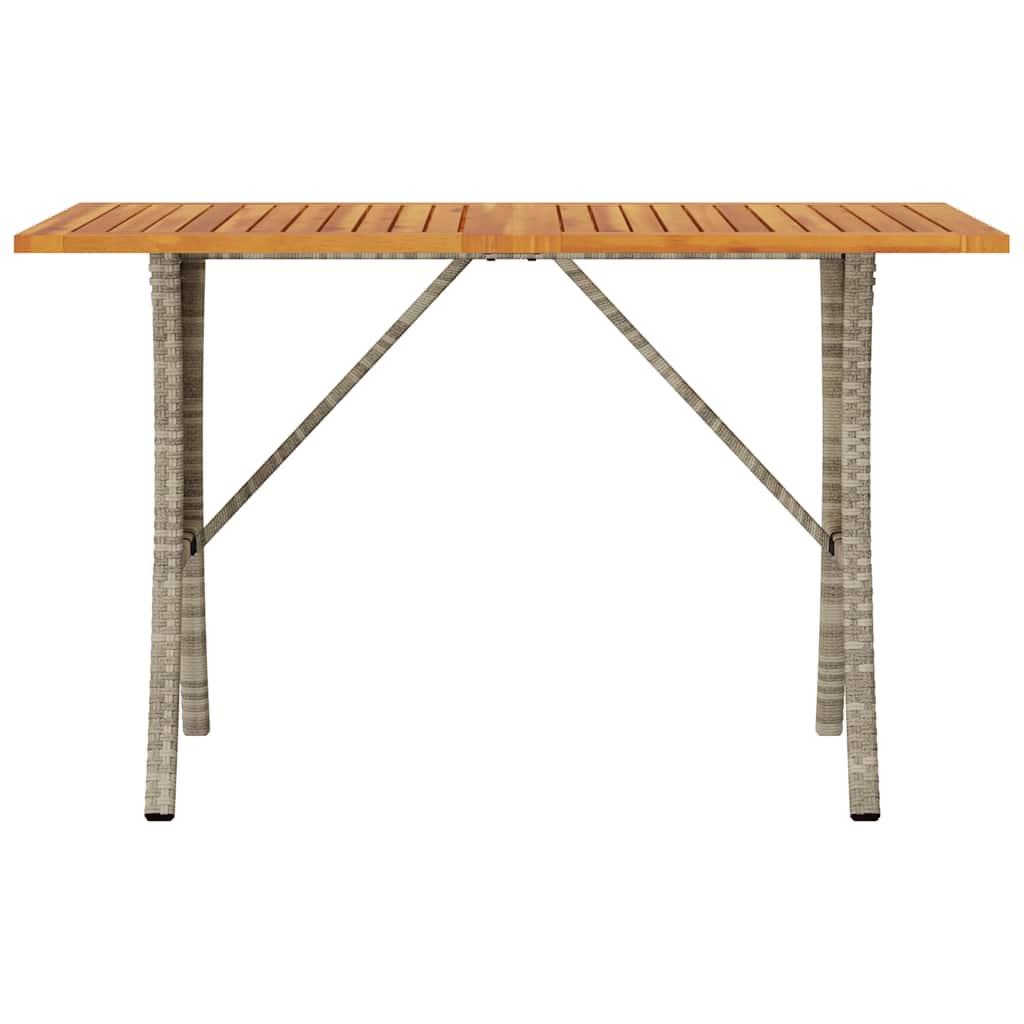 Divano 3 Posti con Cuscini e Tavolo Grigio Chiaro Polyrattan 4103859