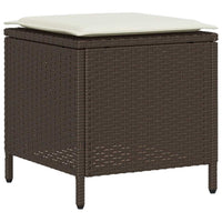 Set Divano da Giardino 4 pz con Cuscini-Sofa da Giardino-Divanetto da esterno Marrone in Polyrattan 355842