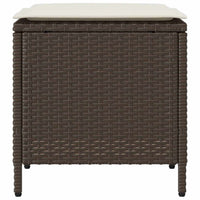 Set Divano da Giardino 4 pz con Cuscini-Sofa da Giardino-Divanetto da esterno Marrone in Polyrattan 355842